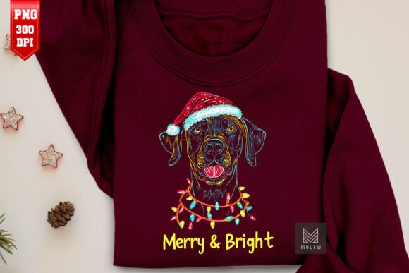 Christmas Great Dane Dog Sublimation PNG
