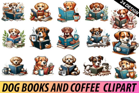 Dog Books and Coffee Sublimation Bundle