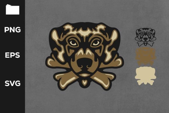 Dog Multilayer Embroidery Design