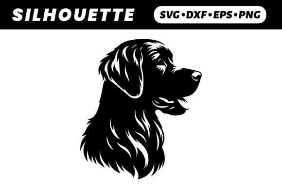 Majestic Newfoundland Dog Silhouette