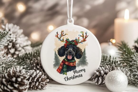 Poodle Dog Christmas Ornament PNG: A Designer's Review