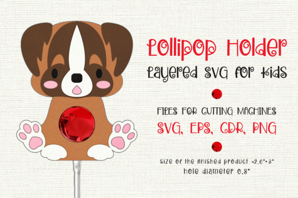 St Bernard Dog Lollipop Holder