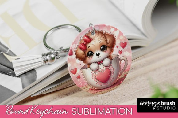 Valentines Day Keychain, Dog Sublimation: Design Review for Makers